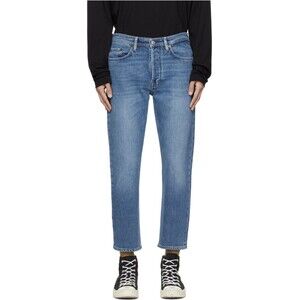 Acne Studio jeans SOUTH MID BLUE, 30L165-129 Button Cotton Denim @s